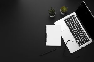 top-view-workspace-with-laptop-notebook image of workspace